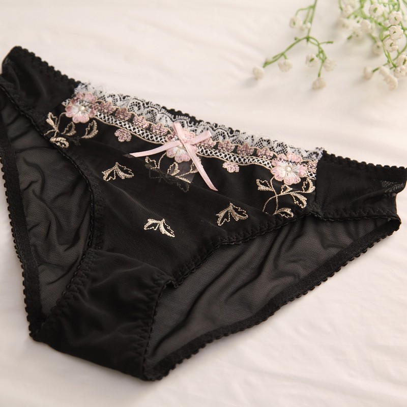 Bộ Đồ Lót Có Gọng Không Đệm Ren Hoa Anh Đào Nhật Bản B067 | BigBuy360 - bigbuy360.vn