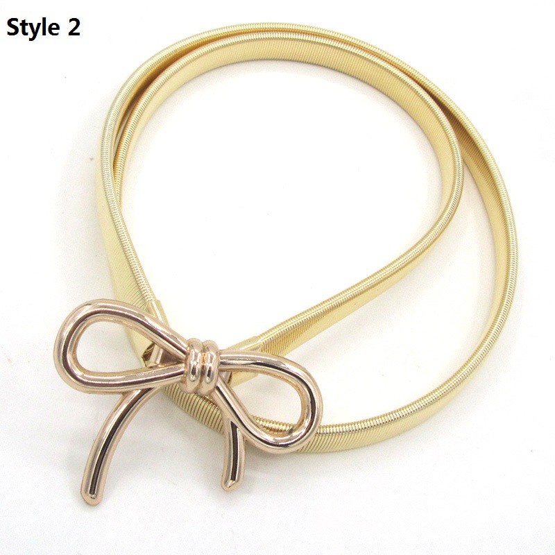 Thắt lưng kim loại đàn hồi thời trang dành cho bạn nữ