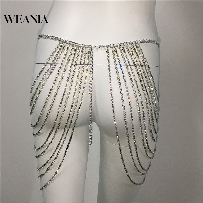 Dây Nịt Kim Loại Tua Rua Gợi Cảm Cho Nữ