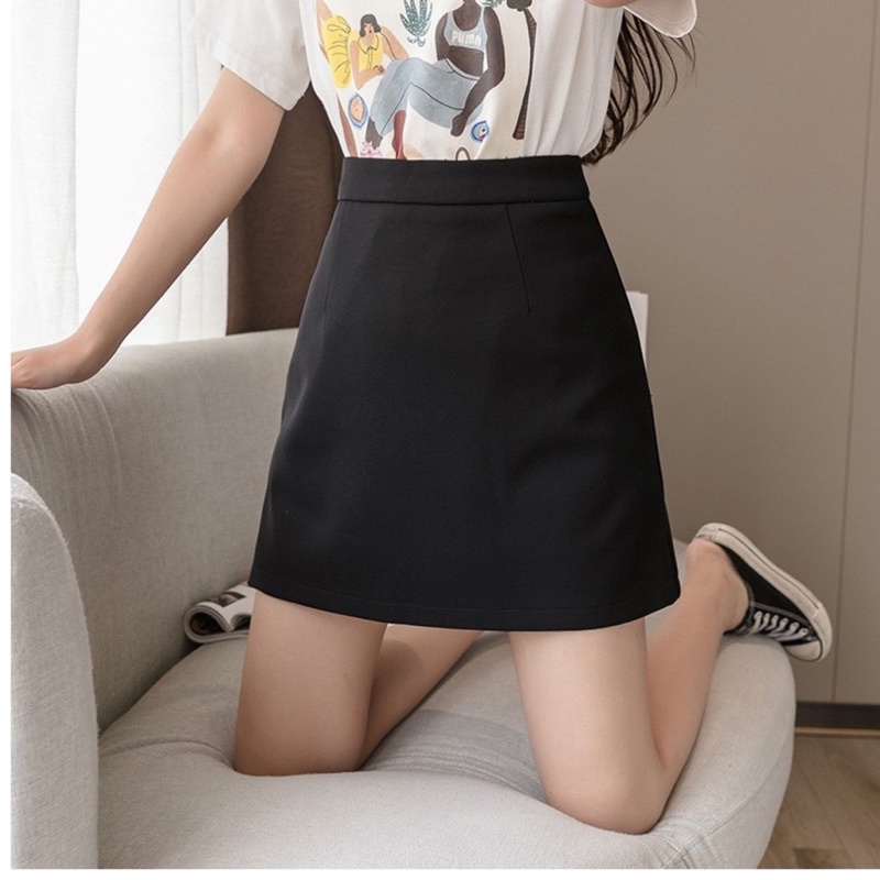 CHÂN VÁY CHỮ A CÔNG SỞ HAI TÚI FOM CHUẨN XINH AA1