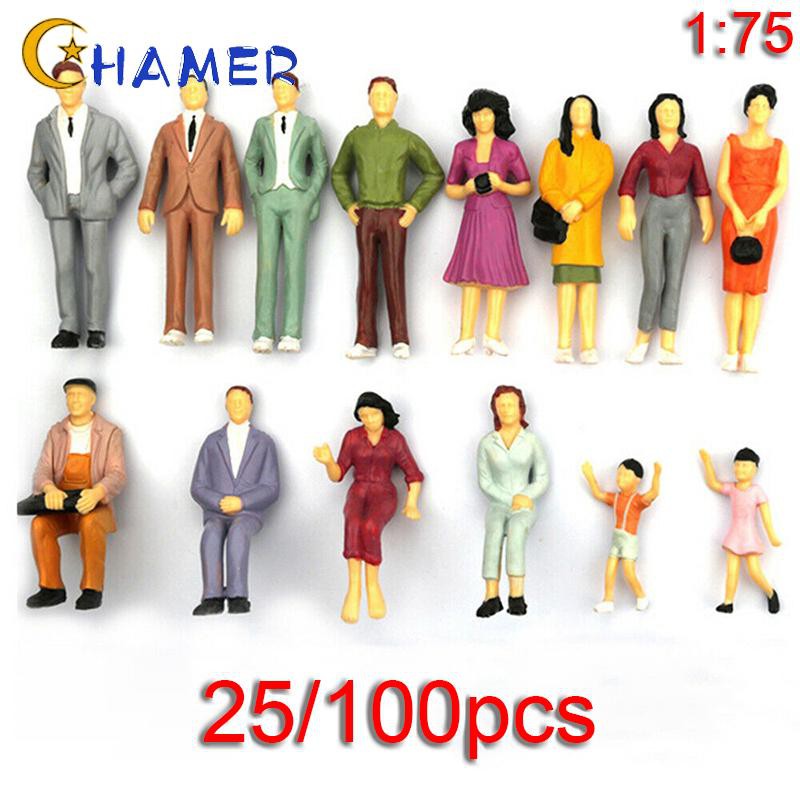 Set 25 / 100 Mô Hình Người Mini Trang Trí Tiểu Cảnh