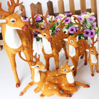 COMBO 2 Tuần lộc mũi đỏ cao 50cm và 40cm