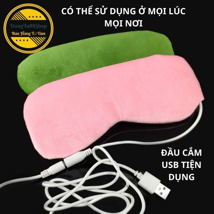 [Dùng cho khách Spa] Túi Chườm Mắt Thảo Dược-Ngải Cứu-Làm Nóng Tự Động(USB) - Hẹn Giờ