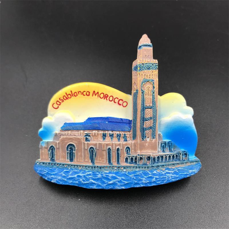 Nam Châm Dán Tủ Lạnh Bằng Nhựa resin Phong Cách Úc Nước Nga Maroccan vienna