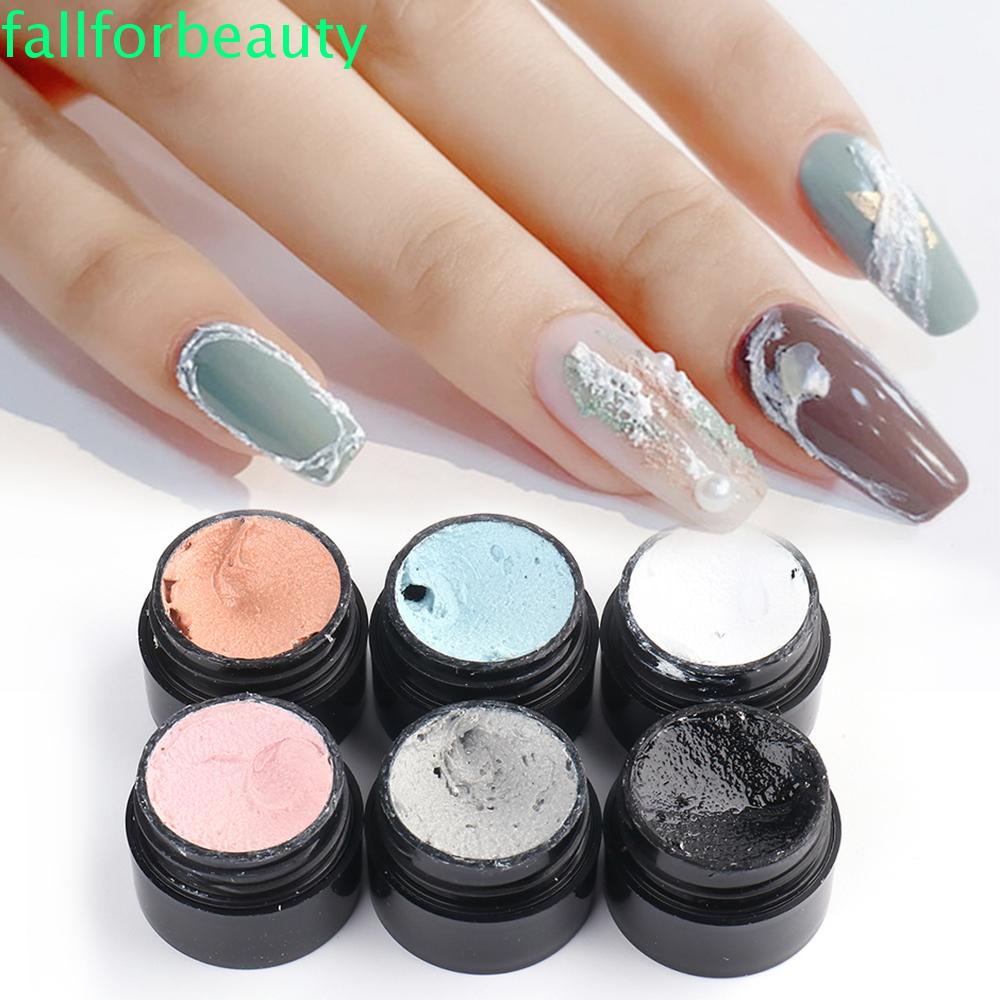 Gel thạch cao sơn móng mềm 5ml kết cấu nhám 3D trang trí nghệ thuật thiết kế móng tự làm