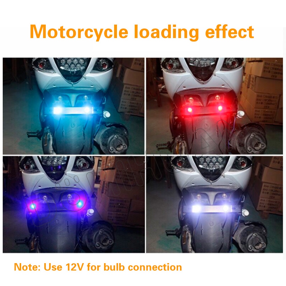 DOHIHUAN 1 Đèn LED COB Mắt Đại Bàng Hình Đậu Phộng Chống Nước Sương Mù DRL 23mm Cho Xe Hơi Xe Máy