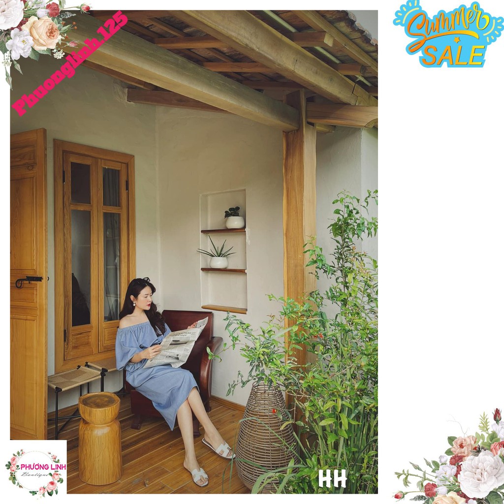 VÁY NGANG VAI CHUN EO TAY BỒNG | BigBuy360 - bigbuy360.vn