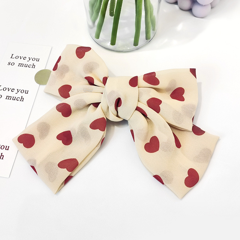 Kumirace new bow love hairpin Korea small fresh wave dot flower fashion woman hairpin