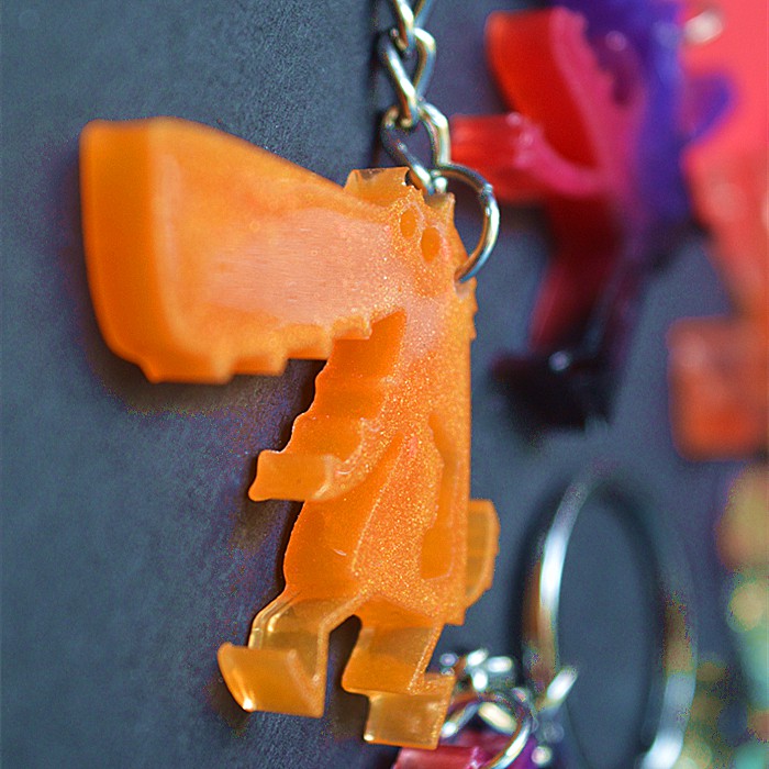 Móc khóa quái vật cute làm bằng nhựa resin - Móc khóa nhựa epoxy hình quái vật dễ thương - Corgi Shop