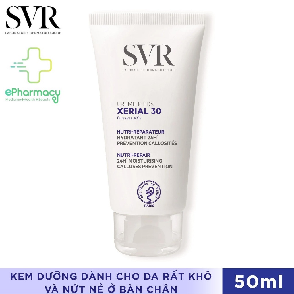Kem Dưỡng Da Chân Khô Nứt Nẻ SVR Xérial 30 Crème Pieds 50ml