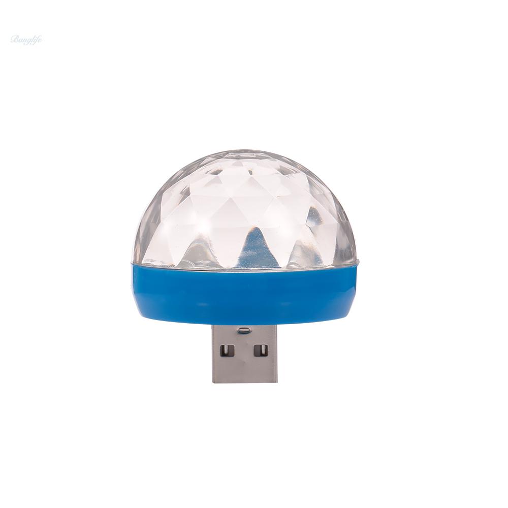 Ready in stock LED RGB Mini Light DJ KTV Disco Light Sound Control Magic Ball Lamp 4W for Car/Home and Festival