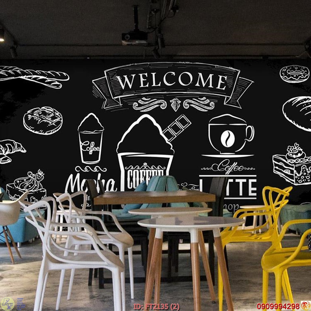TRANH DÁN TƯỜNG 3D KARAOKE, COFFEE NHIỀU MẪU