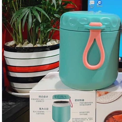 Bình ủ cháo giữ nhiệt cho bé dung tích 430ml , bình đựng canh giữ nhiệt ruột inox 304 an toàn