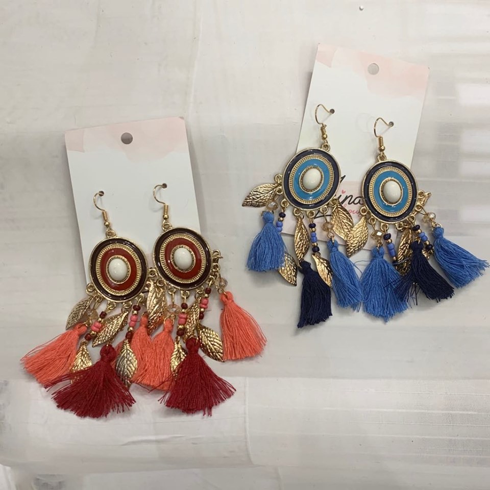 Khuyên tai tua rua phong cách bohemian hottrend