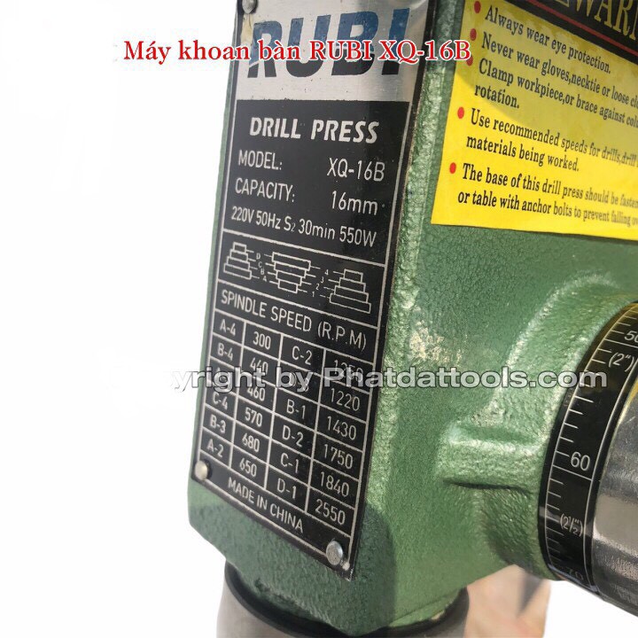 Máy khoan bàn thế hệ mới Xq 16 có chỉnh tốc  550w