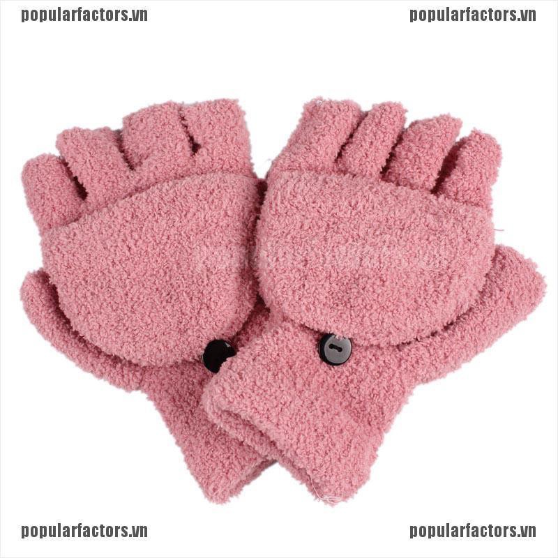 Găng Tay Lông Hở Ngón Giữ Ấm Độc Đáo