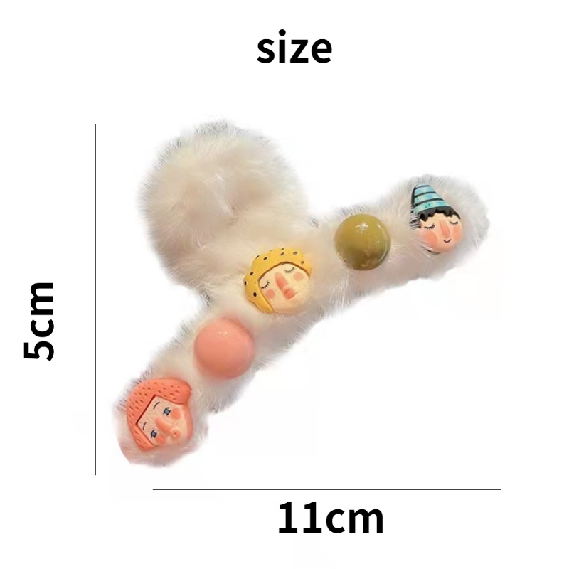 Kẹp tóc hình phi hành gia nhồi bông thời trang Hàn Quốc mới 2021