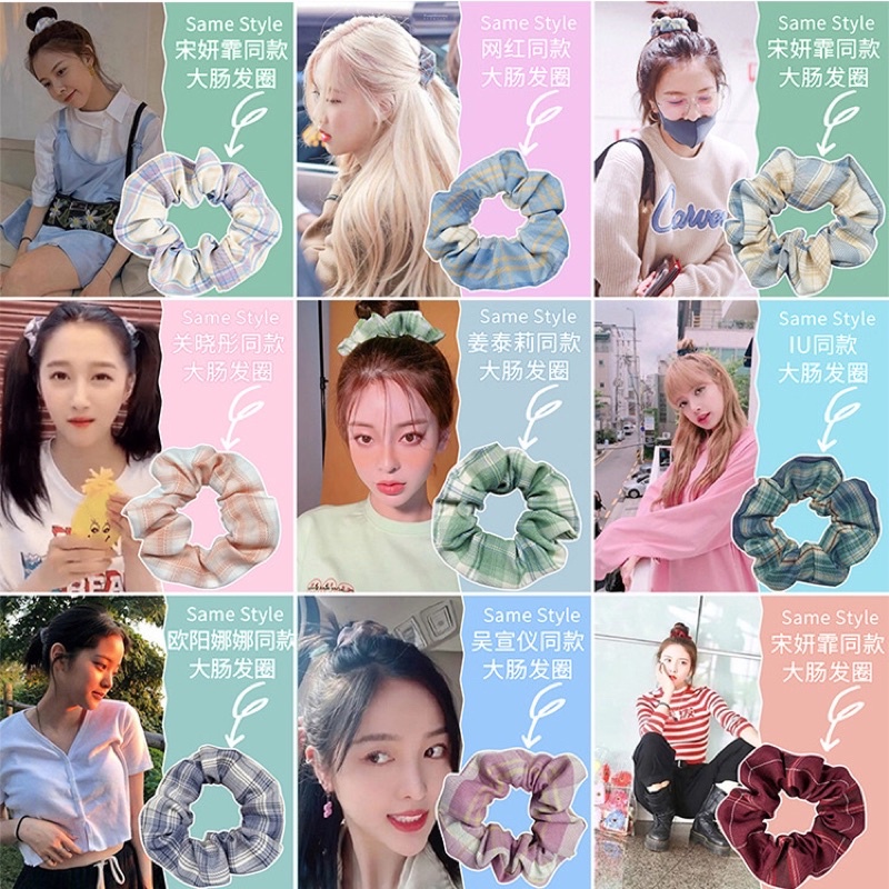 Dây buộc tóc, cột tóc srunchies nhiều mẫu dễ thương giao mẫu ngẫu nhiên