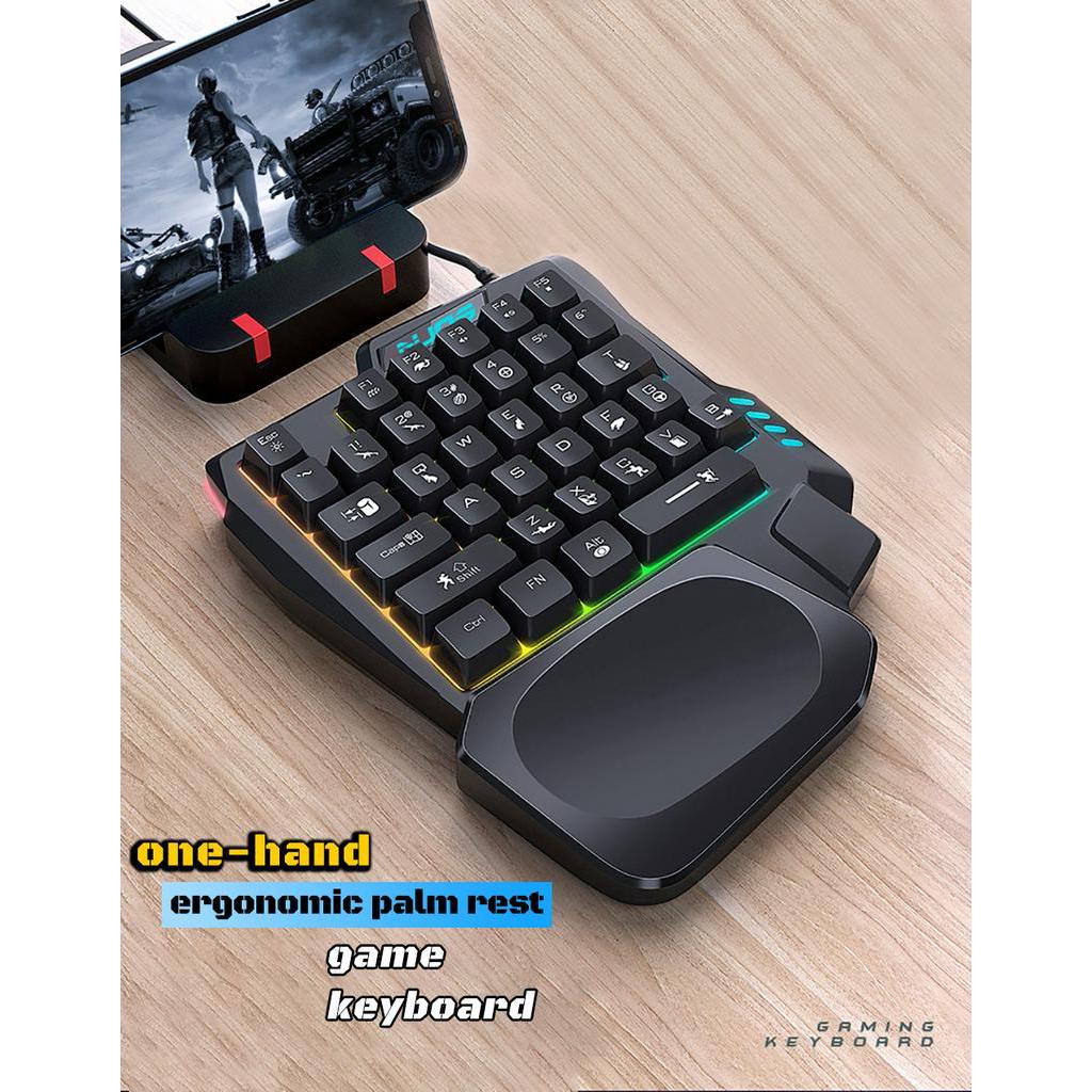 Jama Bàn Phím Chơi game 35 Phím Có Đèn Nền acc usb rgb Dành Cho Điện Thoại Di Động / Máy Tính Bảng pubg