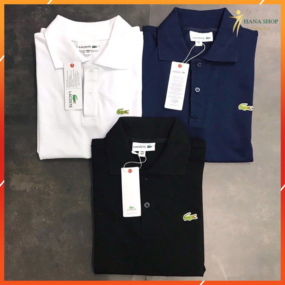 Áo Polo Lacoste Nam Có Cổ Thời Trang, Áo Polo Cá Sấu Cao Cấp