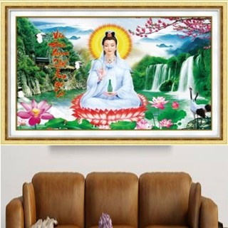 Tranh thêu quán thế âm bồ tát lv3250 - kích thước: 59 * 40cm.