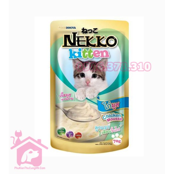 Pate cho mèo con Nekko Kitten 70g - Phụ kiện thú cưng Hà Nội