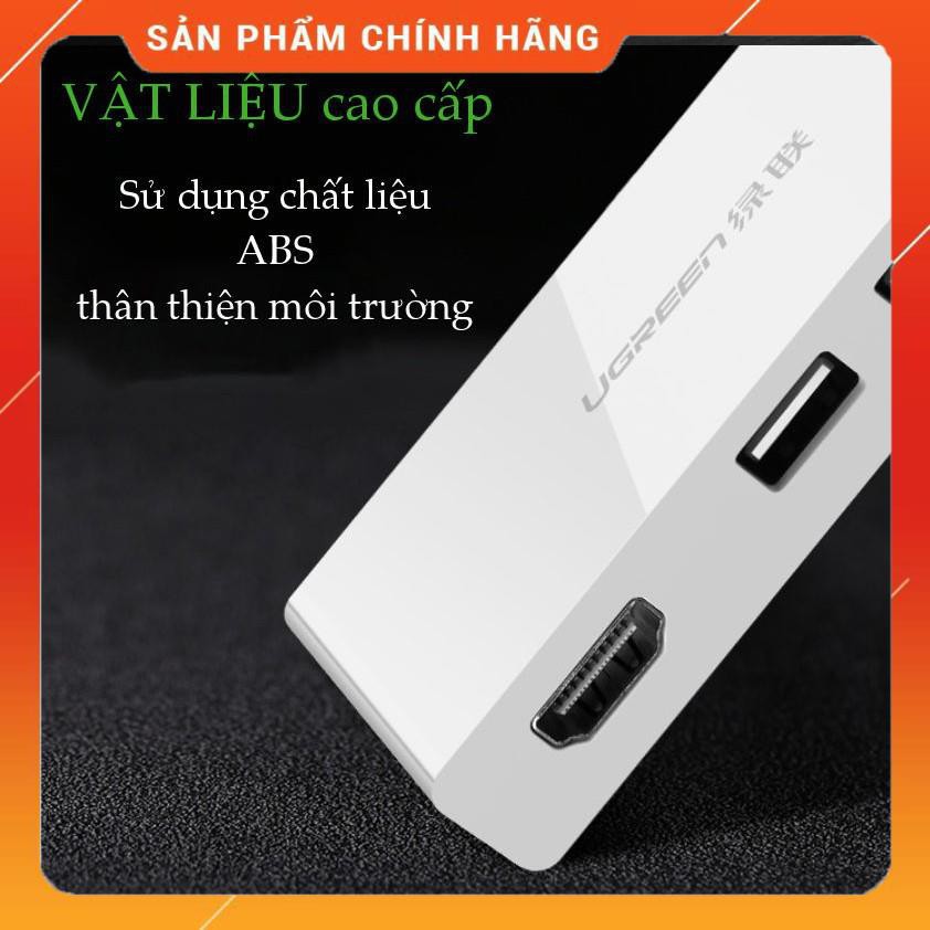 Bộ chuyển đổi USB TypeC sang HDMI và Hub USB 3.1 dài 15cm UGREEN 40374 dailyphukien