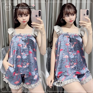 ĐỒ NGỦ NỮ CHẤT LỤA SATIN CAO CẤP <60KG