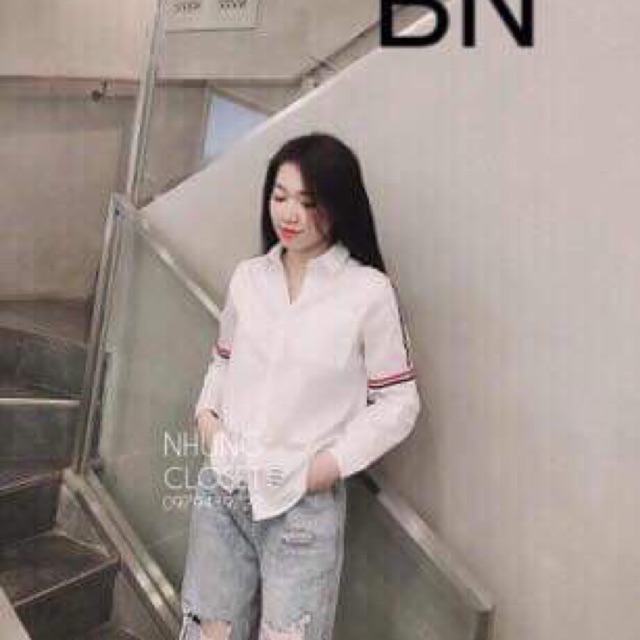 Sơ mi viền tay