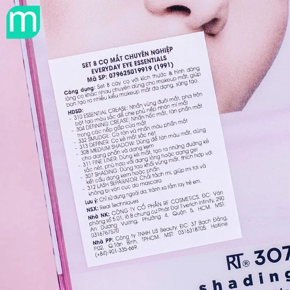 Bộ Cọ Trang Điểm Mắt Real Techniques Everyday Eye Essentials 8 Cọ