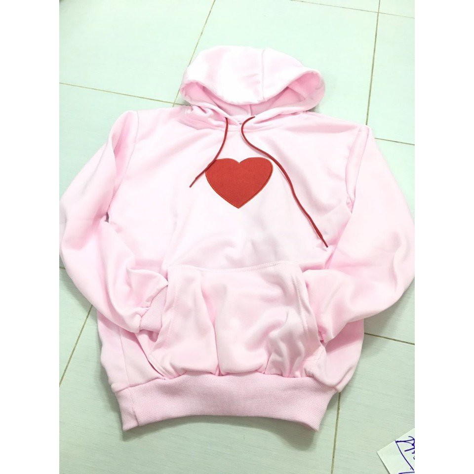 [HOT SIÊU GIẢM GIÁ] ÁO KHOÁC HOODIE NỈ THỜI TRANG NỮ THÊU HÌNH TRÁI TIM SIÊU CUTE | WebRaoVat - webraovat.net.vn