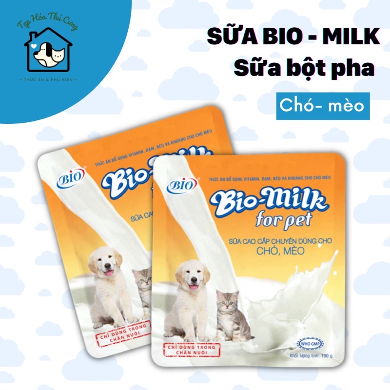 Sữa bột cho chó mèo Bio Milk (gói)