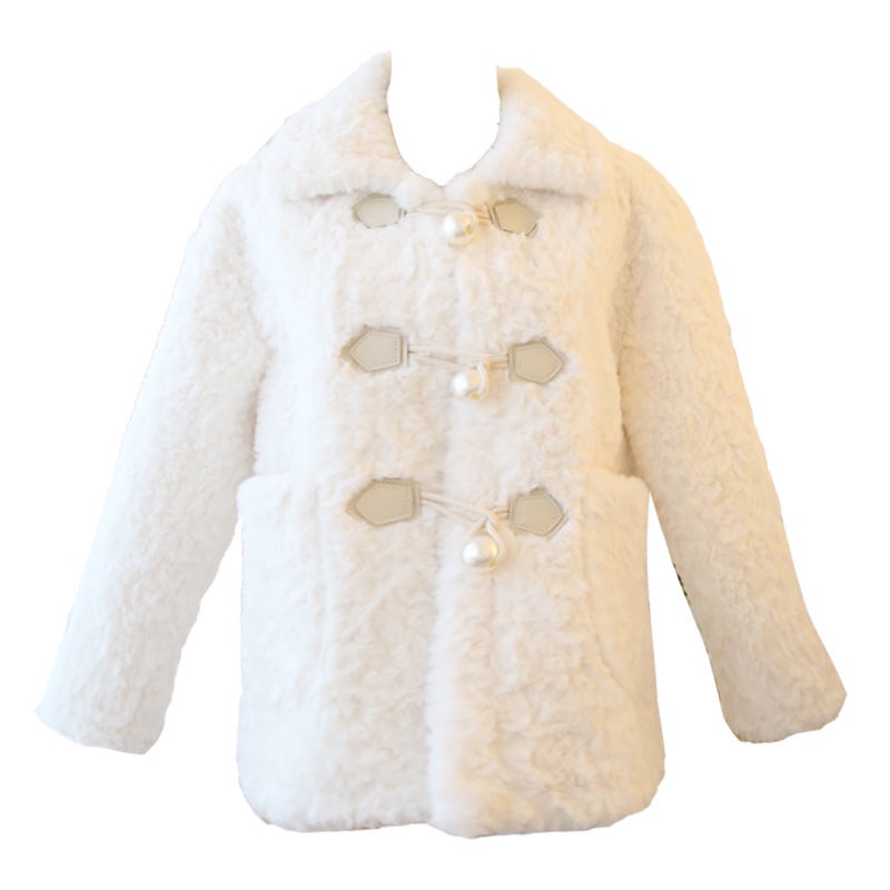 Áo Khoác Giả Lông Thỏ Dáng Rộng Cài Nút Phong Cách Hàn Quốc Thời Trang Mùa Đông Mới 2021 | BigBuy360 - bigbuy360.vn