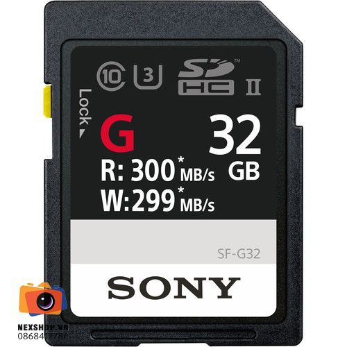 Thẻ nhớ Sony 32GB 300/299 MB/s G Series SDXCII | Chính hãng