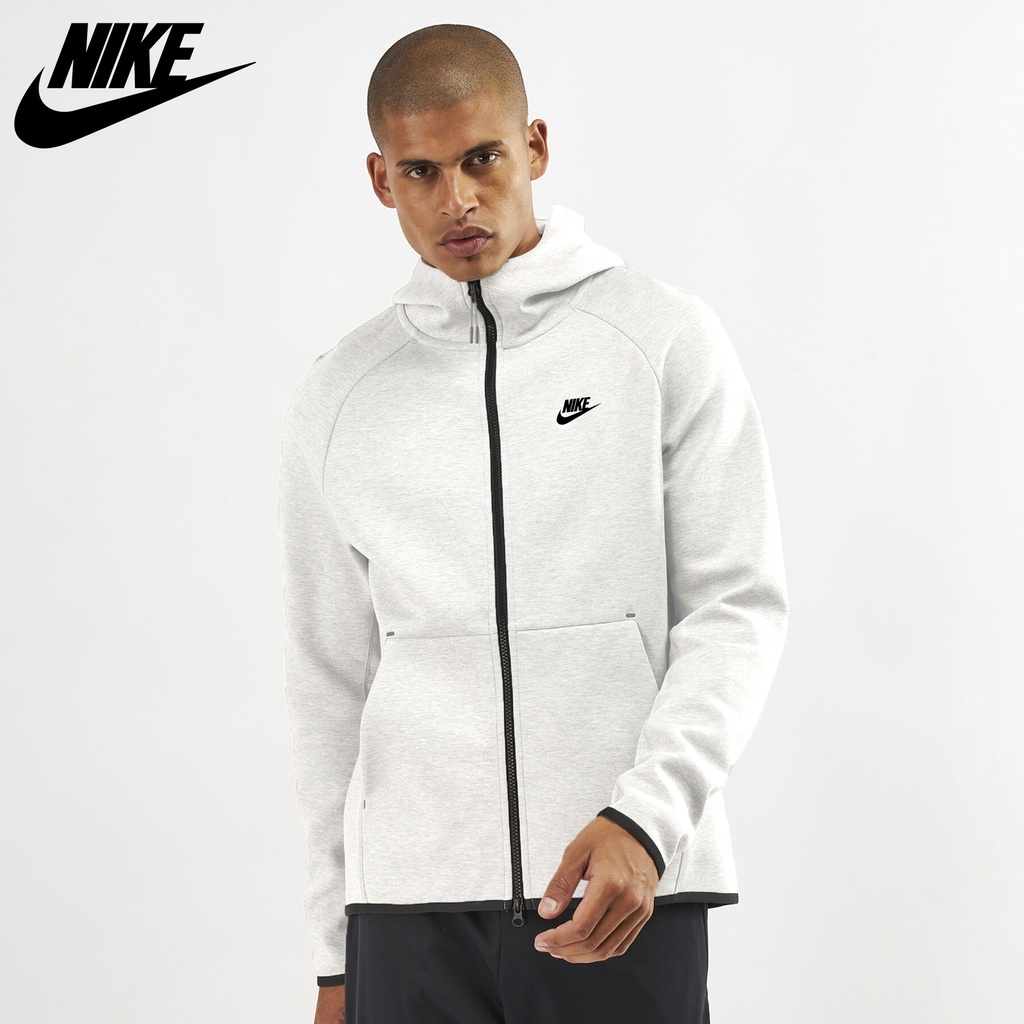 NIKE - Áo khoác thể thao nam nữ Nike Sportswear Tech Fleece Full-Zip Hoodie chính hãng - Xám trắng