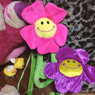 Combo 2 bông hoa mặt cười to hoa trang trí decor