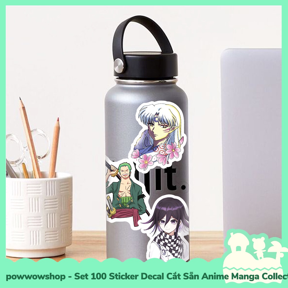 [Sẵn VN - Hỏa Tốc] Set 100 Sticker Mini Decal Dán Trang Trí Vật Dụng Mẫu Nhân Vật Anime Manga Tổng Hợp Collection