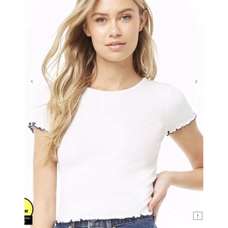 Áo F21 thun gân borip cotton đẹp, XUẤT DƯ XỊN (HÌNH THẬT 100%)