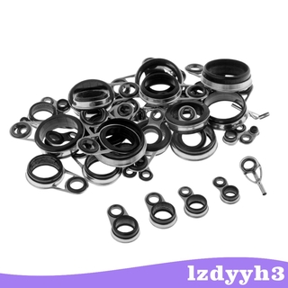 [Lzdyyh3] 41 Cái Hướng dẫn cần câu bằng thép không gỉ Sửa chữa que Nhẫn mắt DIY