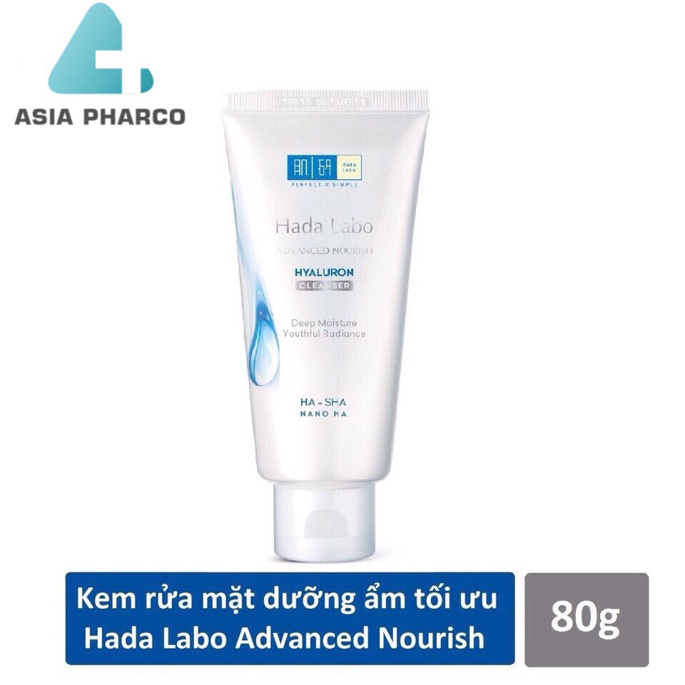 Hada Labo Advanced Nourish Hyaluron - Kem Rửa Mặt Dưỡng Ẩm Tối Ưu