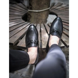 Giày lười Loafer nam đai kim loại da bò nguyên tấm cao cấp Toroshoes M636 (cao cấp ,siêu đẹp)