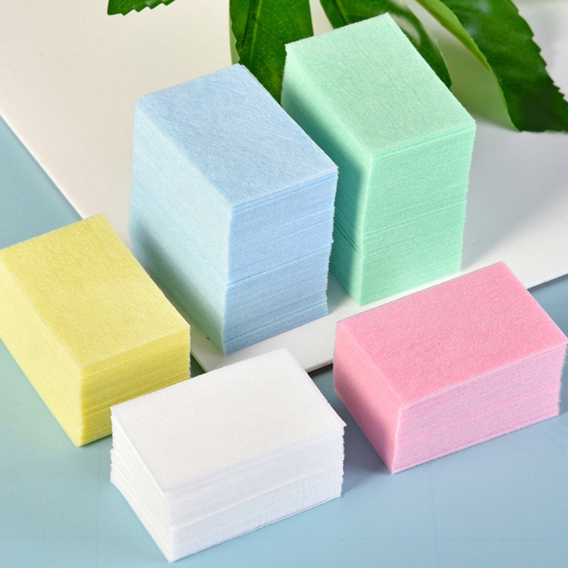 [Hàng mới về] Bông tẩy sơn móng tay chất liệu cotton cứng dày thân thiện với môi trường sử dụng một lần tiện lợi HB