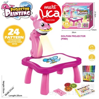 Bảng vẽ có đèn chiếu sáng thông minh cho bé bộ đèn bàn máy chiếu học vẽ thông minh bảng vẽ cho bé tập vẽ UCA Mart TQ