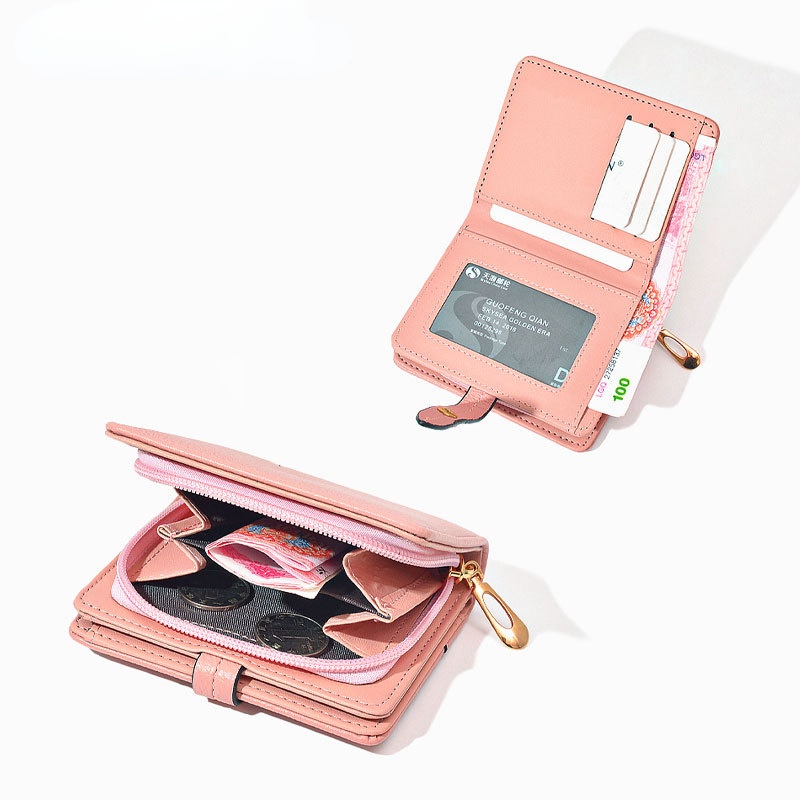 Ví Da Ngắn Mini Thời Trang Cho Nữ