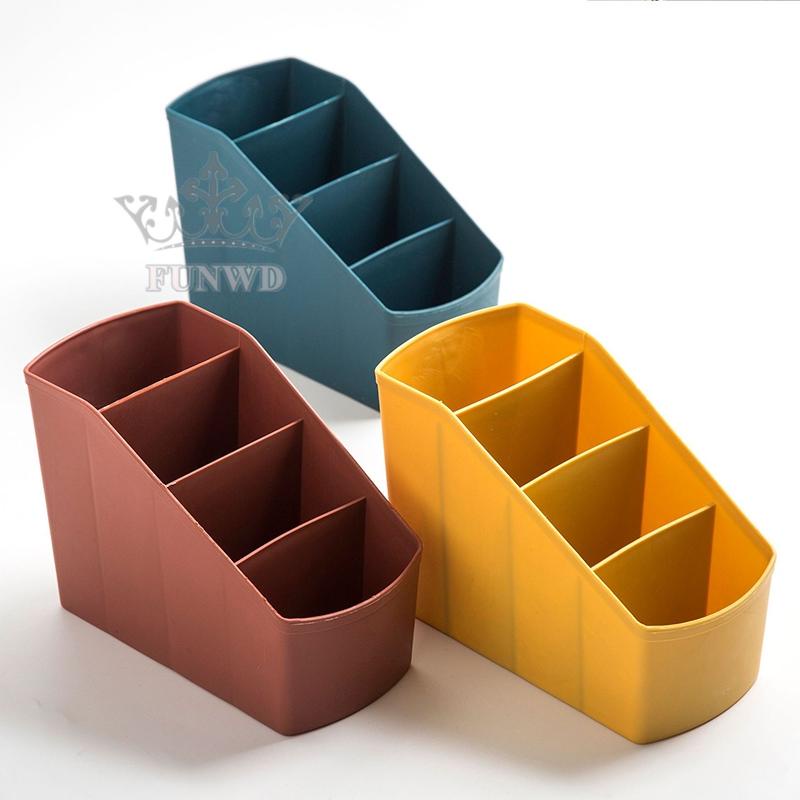 【FUNWD】Pen Storage Holder Desktop Box Stand Case Office Stationery Pencil Sundries Organizer Rack Pencils Stands