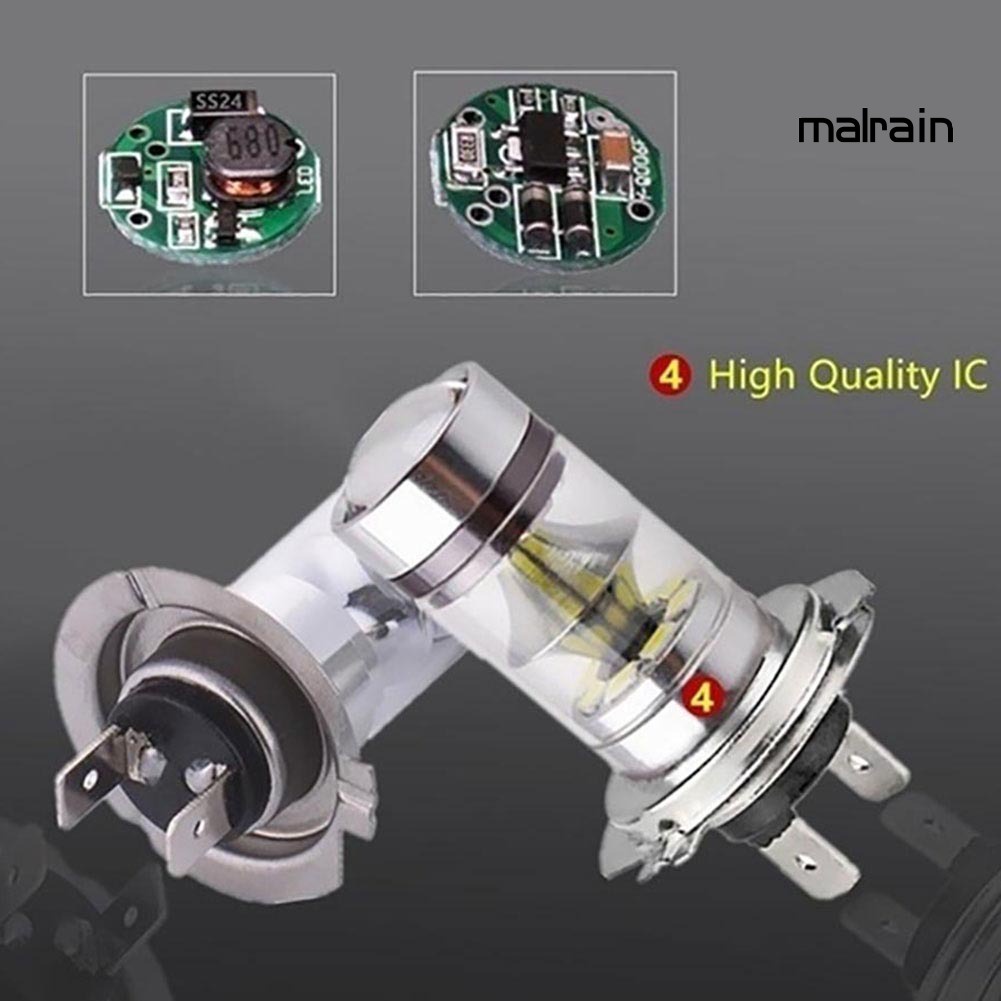 Bóng Đèn LED Sương Mù Siêu Sáng Ma 100W H4 H7 20SMD Dành Cho Xe Hơi