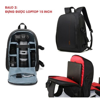 Balo máy ảnh Laptop lớn chống thấm nước, chống sốc