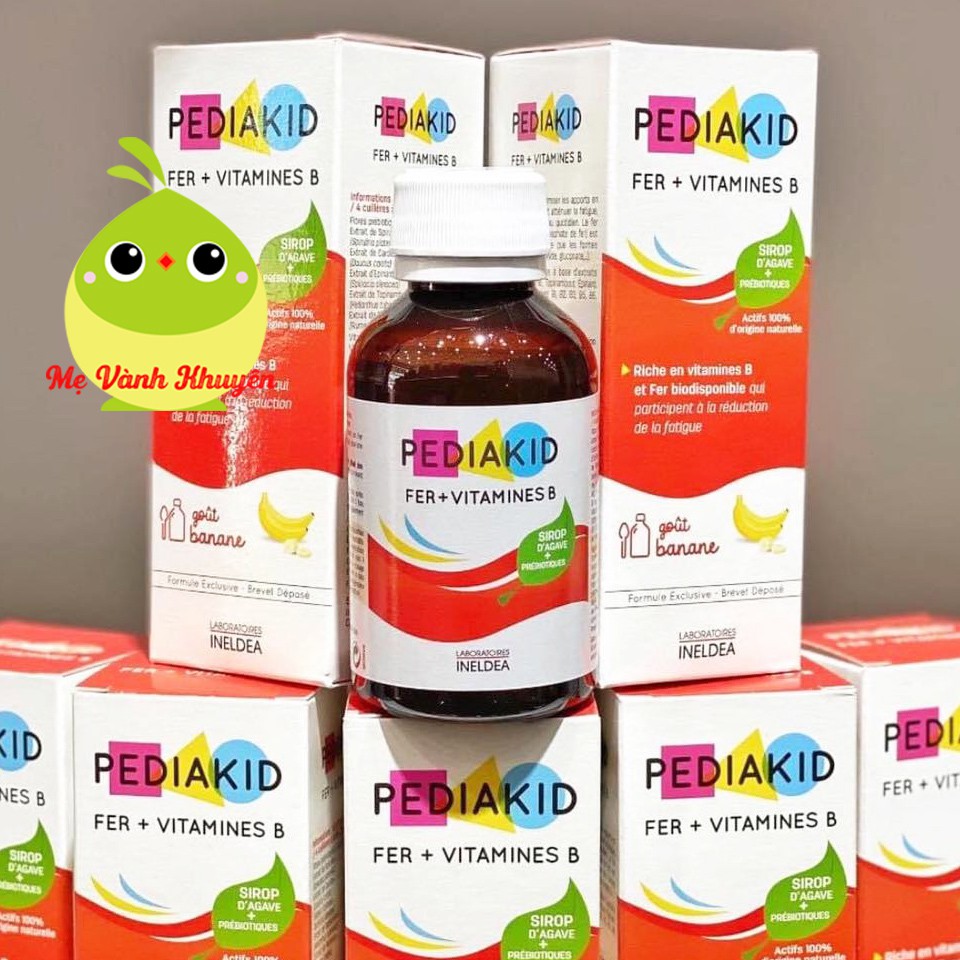 Siro sắt và vitamin B Pediakid Fer + Vitamines B, Pháp (125ml)