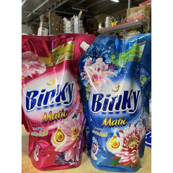 Nước giặt Binky Matic hương hoa túi 3,1kg