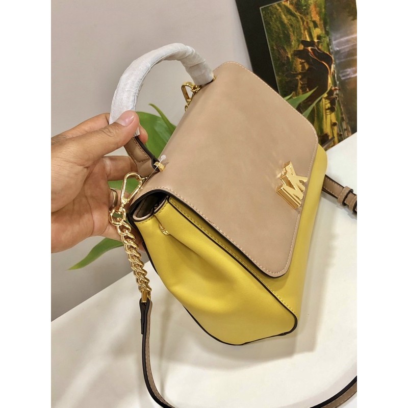 💥 sale - TÚI MICHAEL KORS DA KHOÁ XOAY